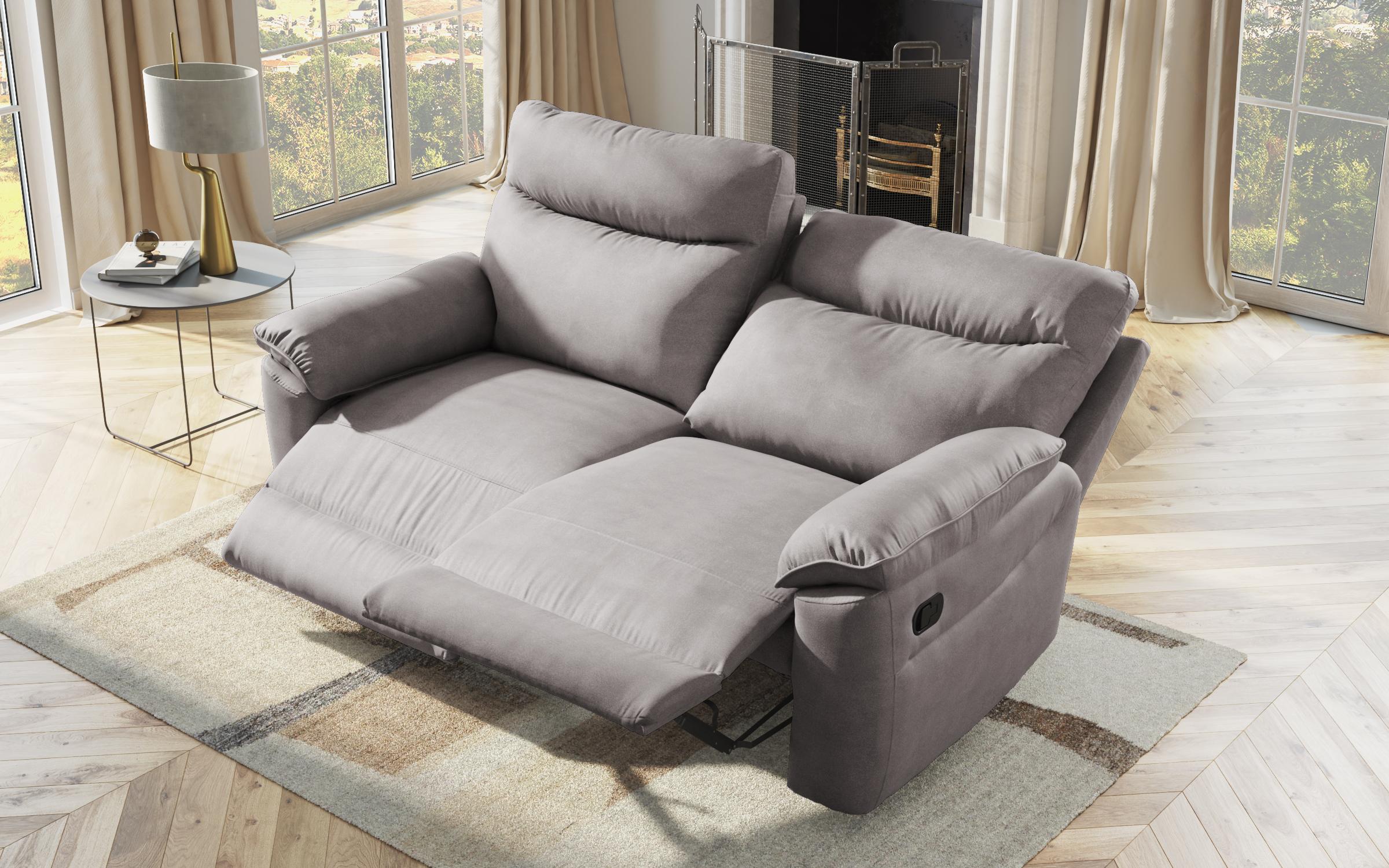 Recliner 3 locuri /mecanism manual/ Adesto, gri  8