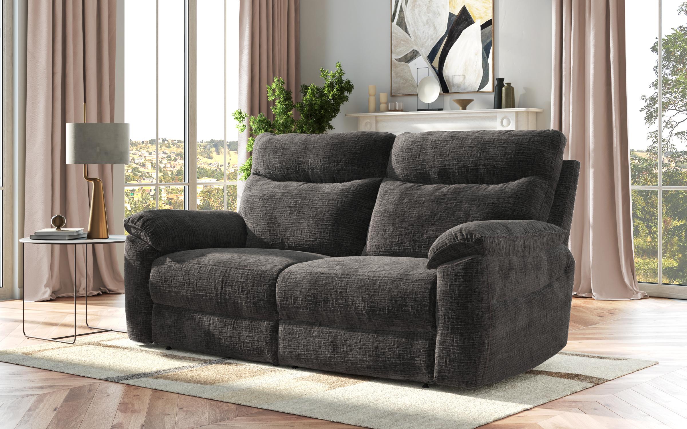 Recliner 3 locuri /fara mecanism/ Adesto, gri inchis  8