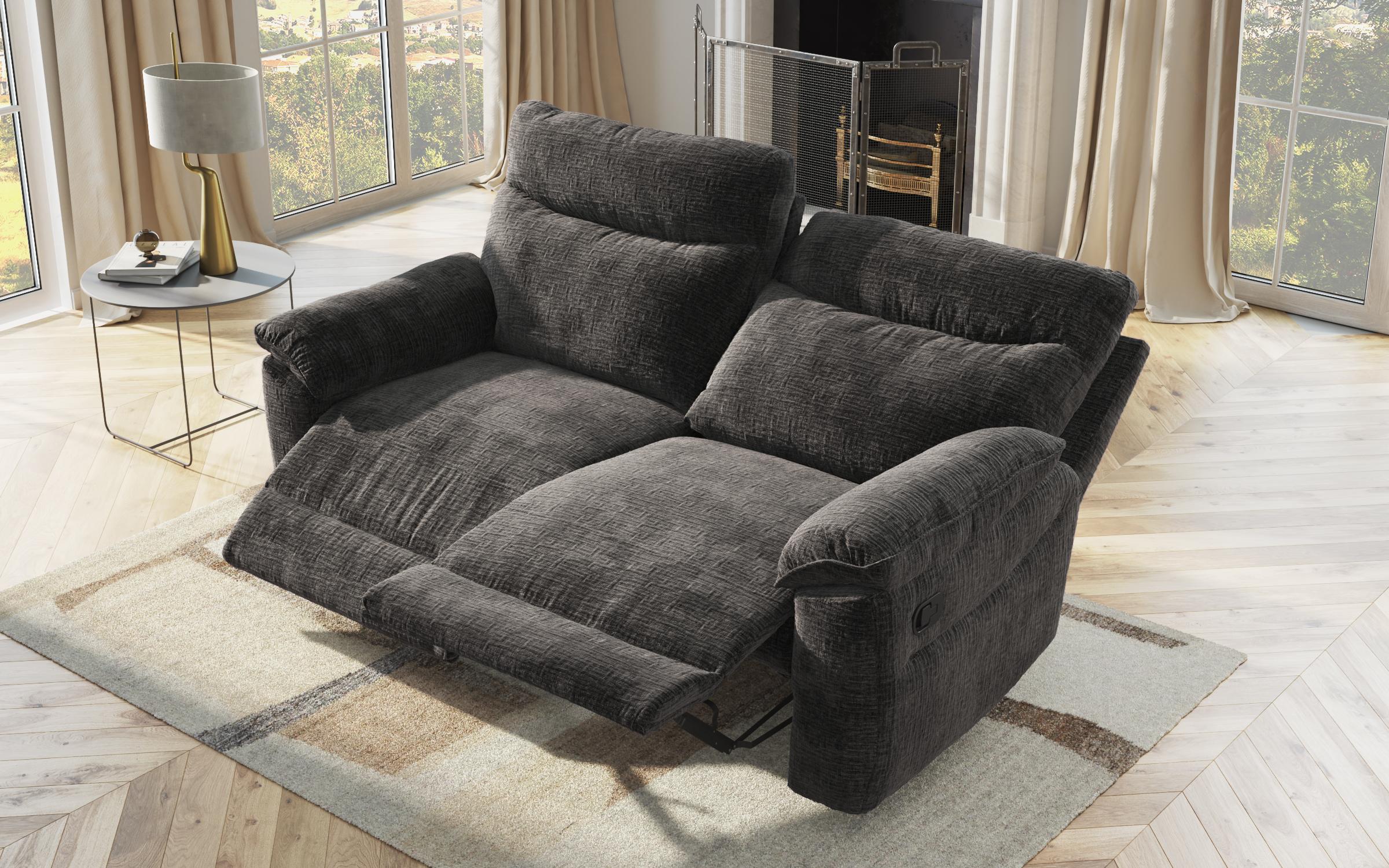 Recliner 3 locuri /mecanism manual/ Adesto, gri inchis  7