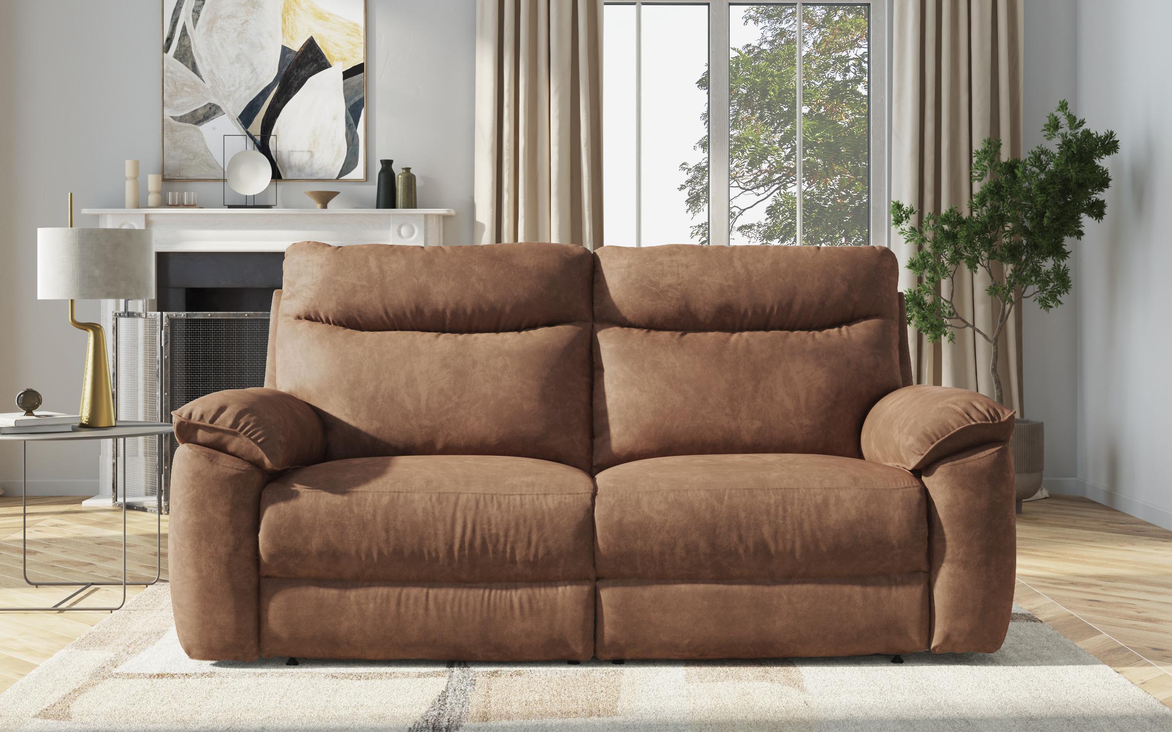 Recliner 3 locuri /mecanism manual/ Adesto, maro  8