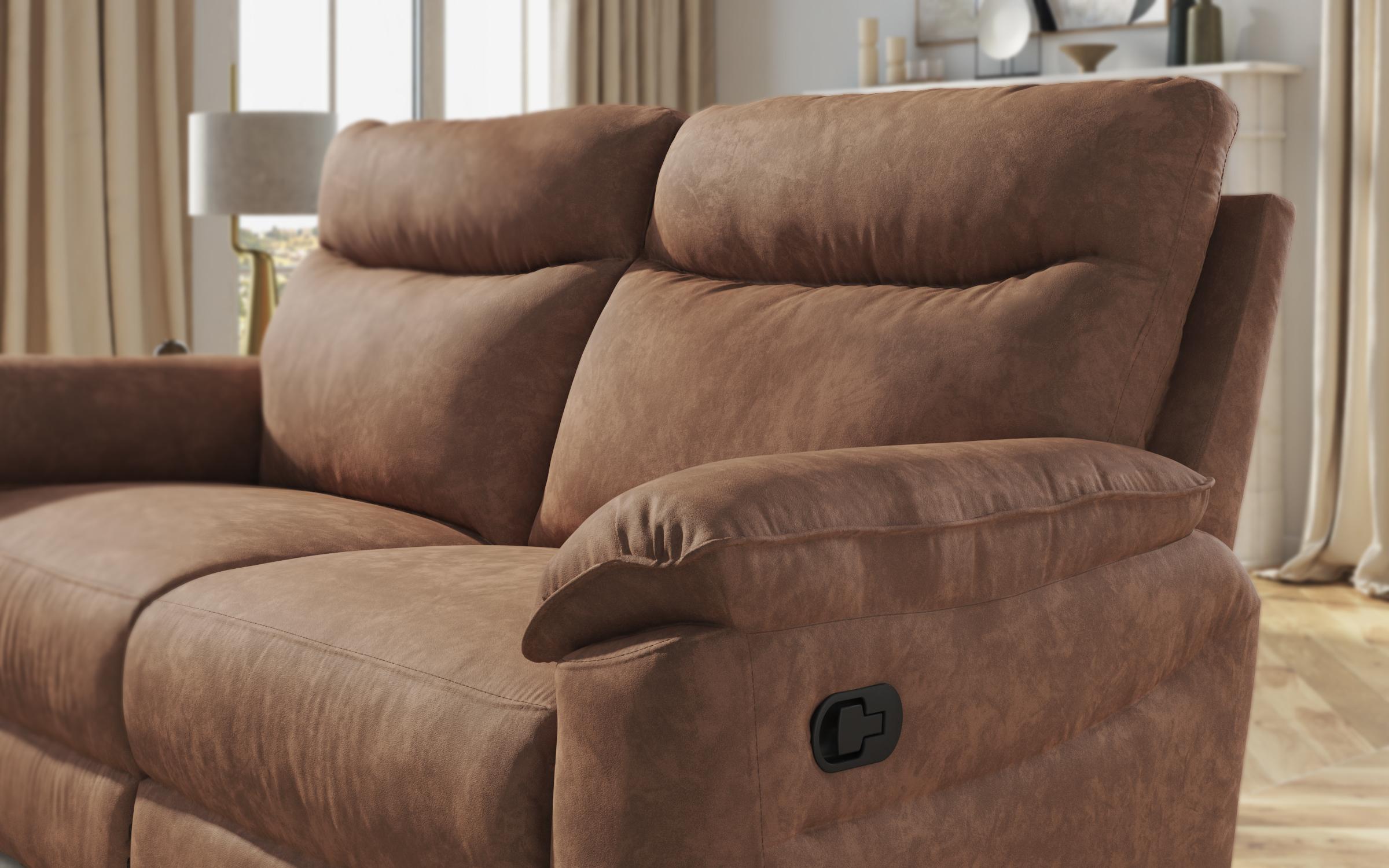 Recliner 3 locuri /mecanism manual/ Adesto, maro  5