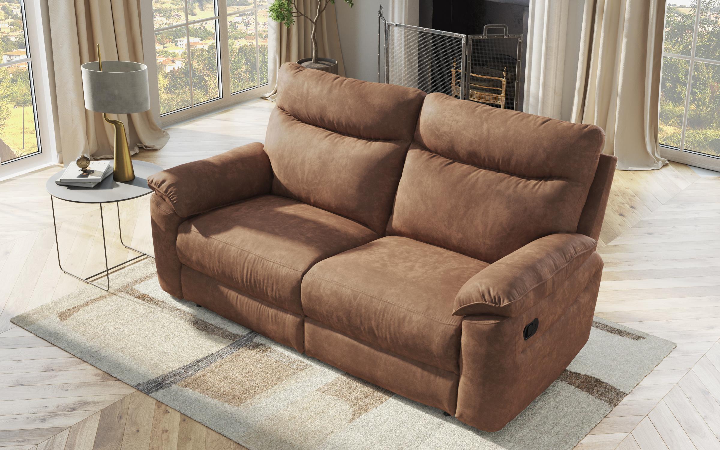 Recliner 3 locuri /mecanism manual/ Adesto, maro  4