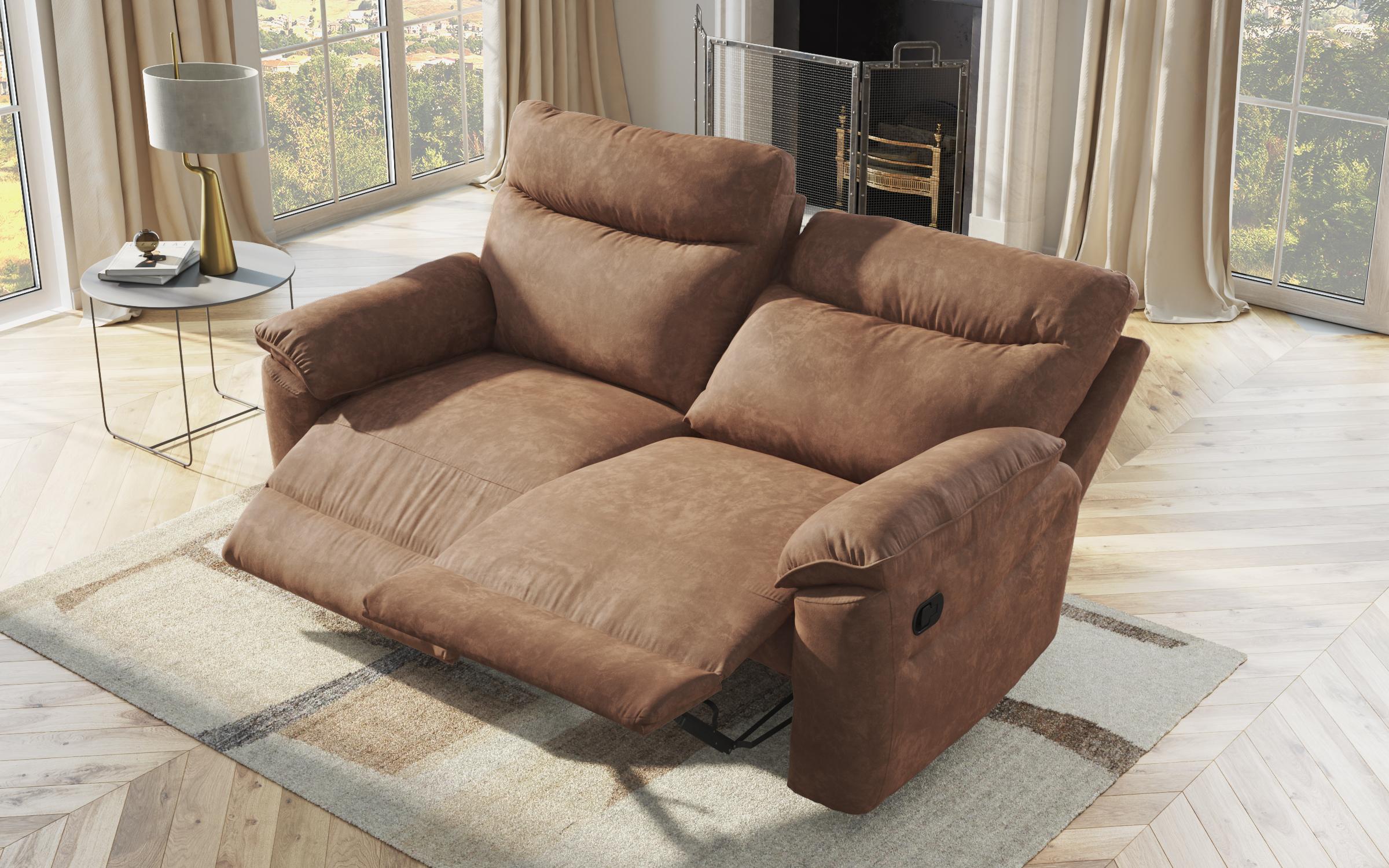 Recliner 3 locuri /mecanism manual/ Adesto, maro  7