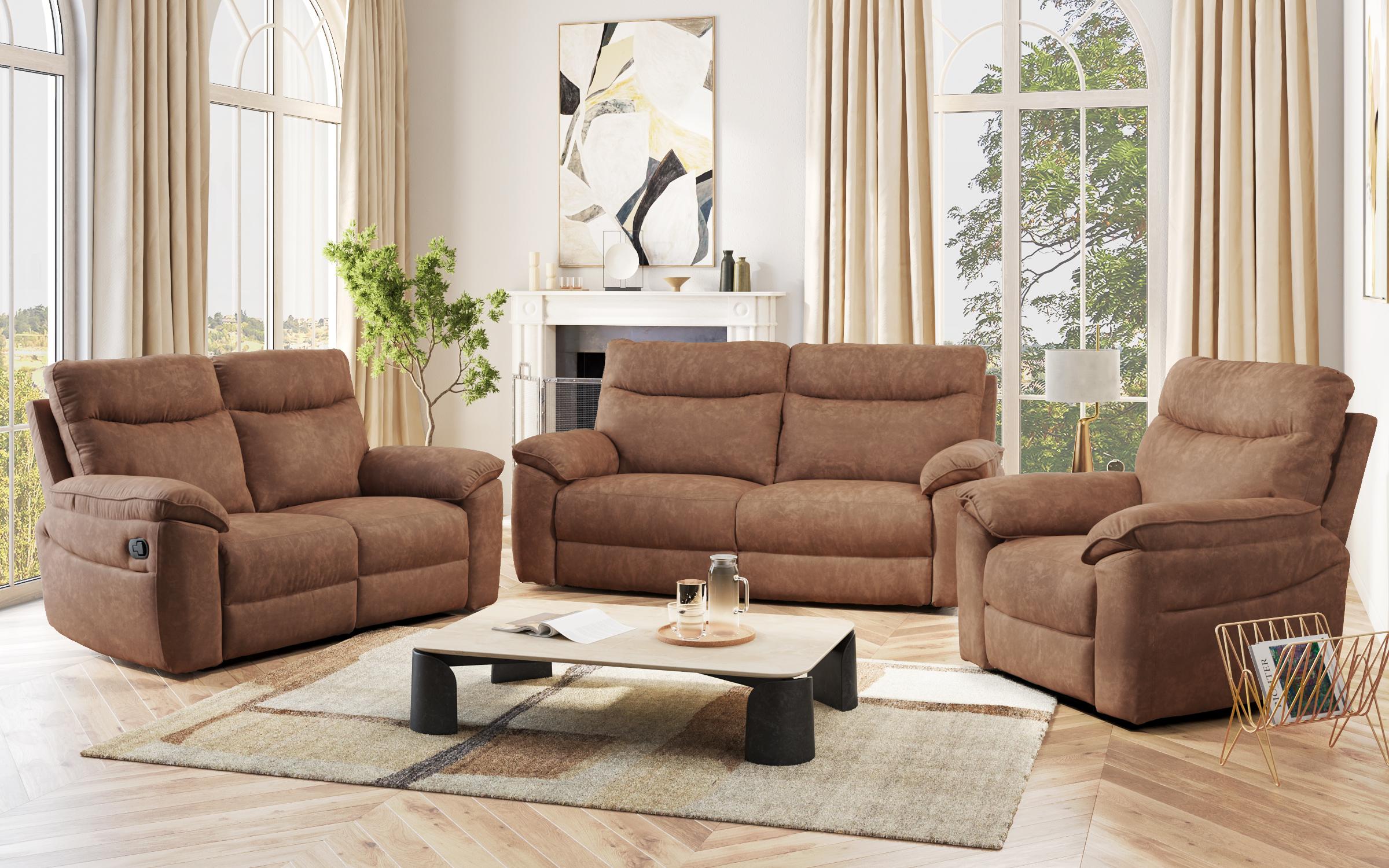 Recliner 3 locuri /mecanism manual/ Adesto, maro  3