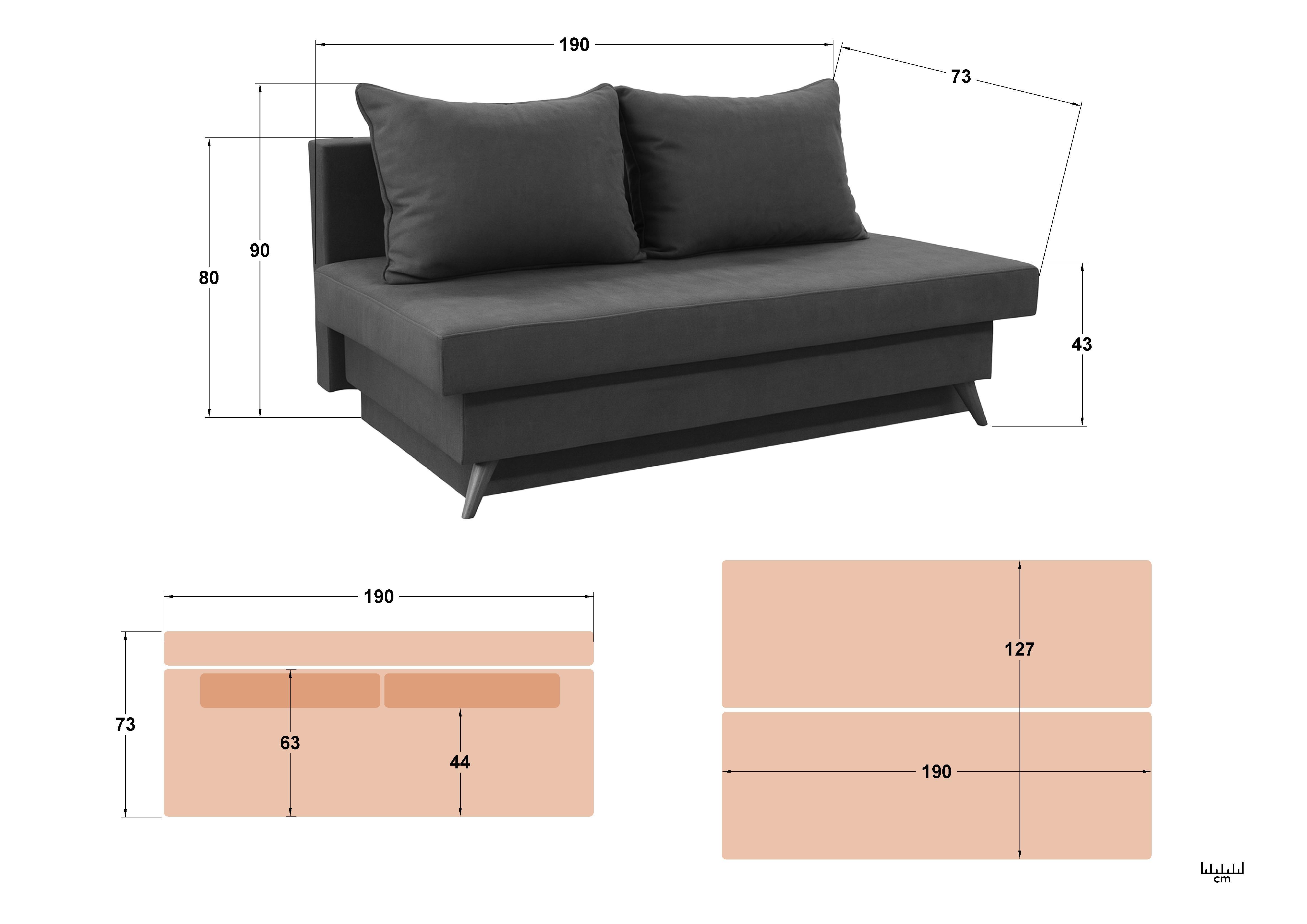 Set living Rayan, gri-maroniu + stejar evoc + antracit mat + stejar evoc  5
