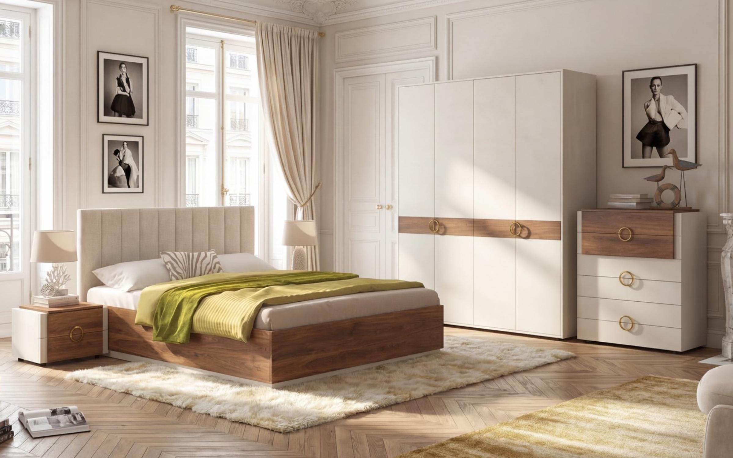 Comoda Aronda, Silk + stejar coniac  4