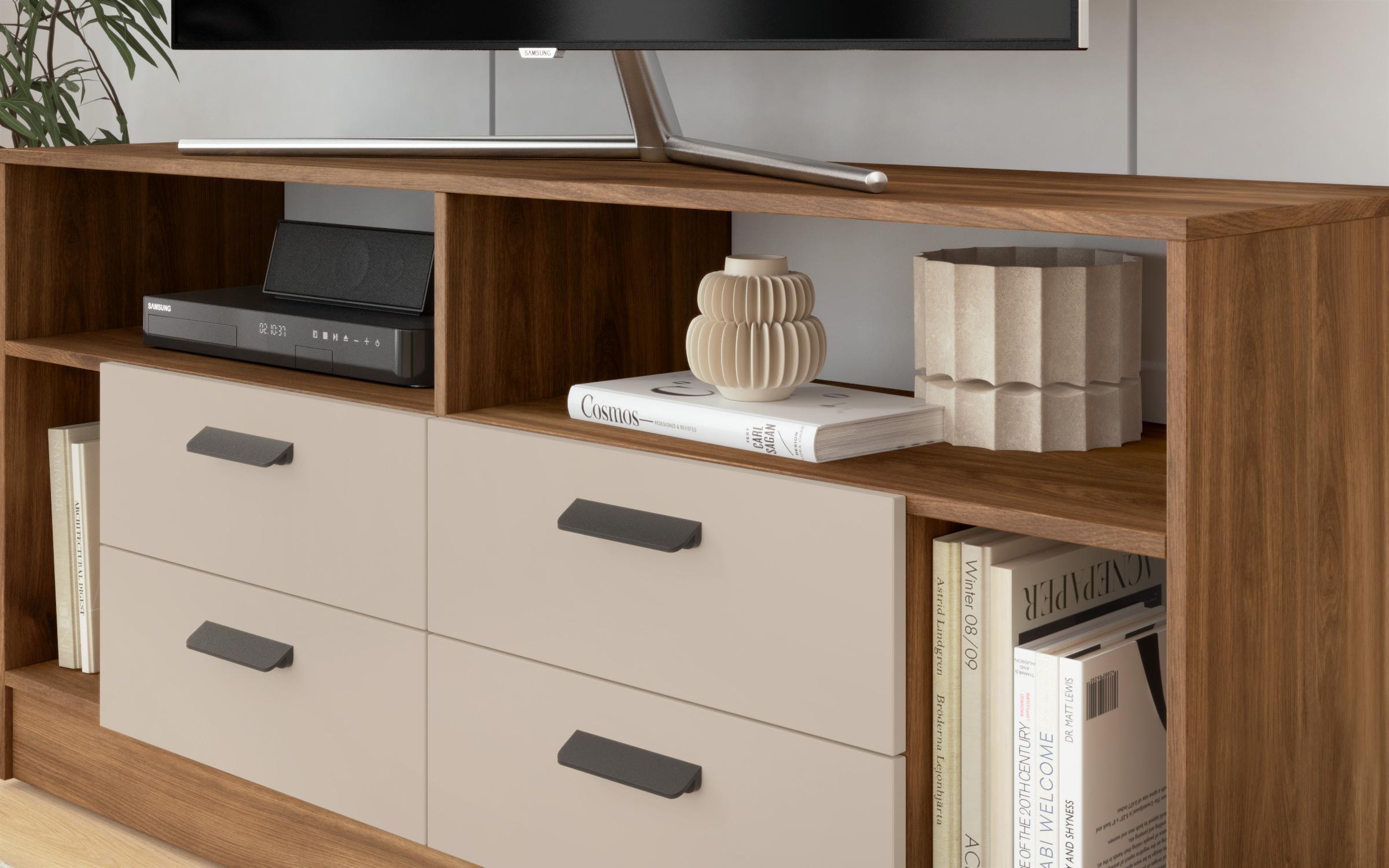 Modul TV Delaro T, stejar coniac + casmir  5