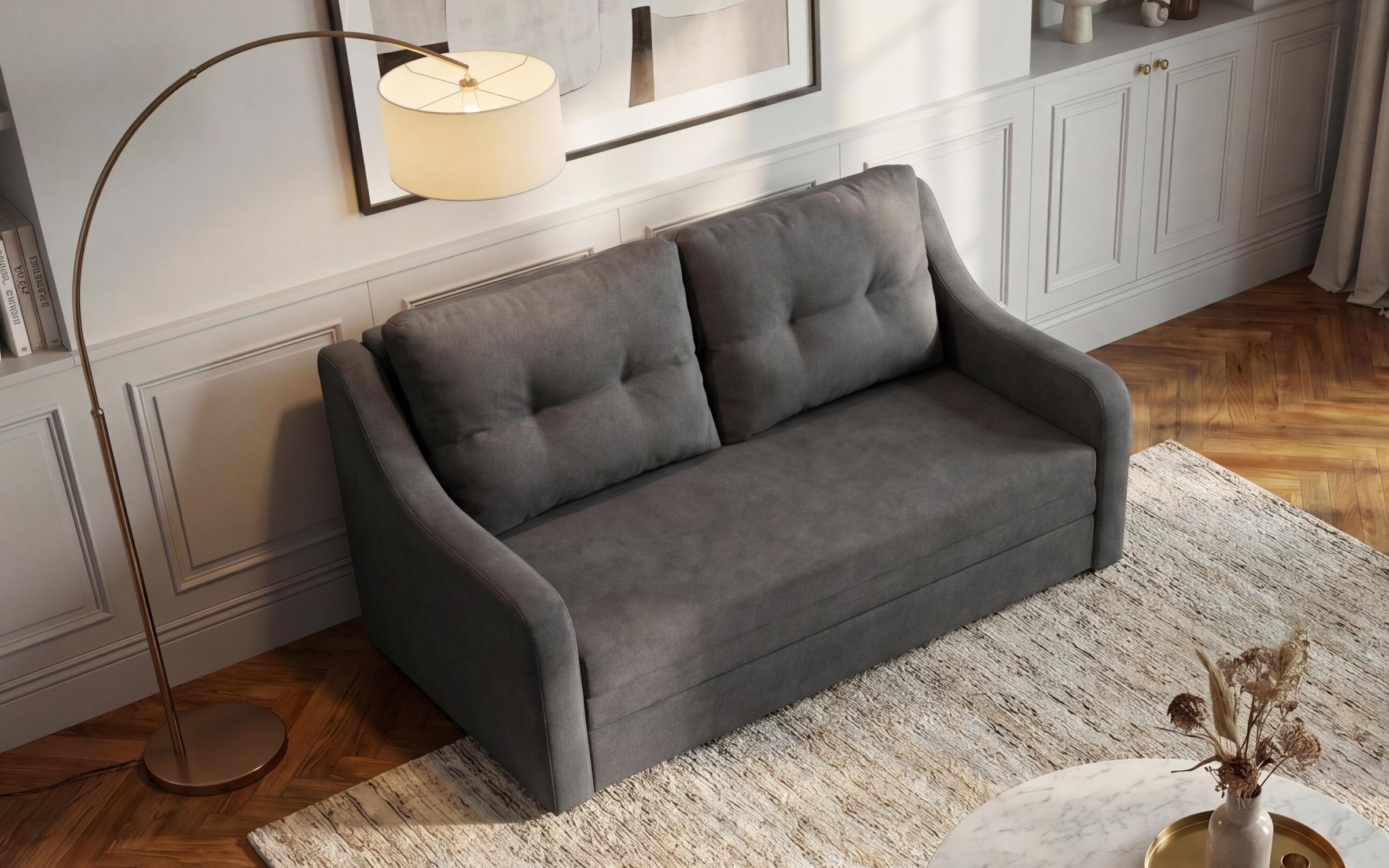 Canapea extensibila Senso, gri-maroniu  4