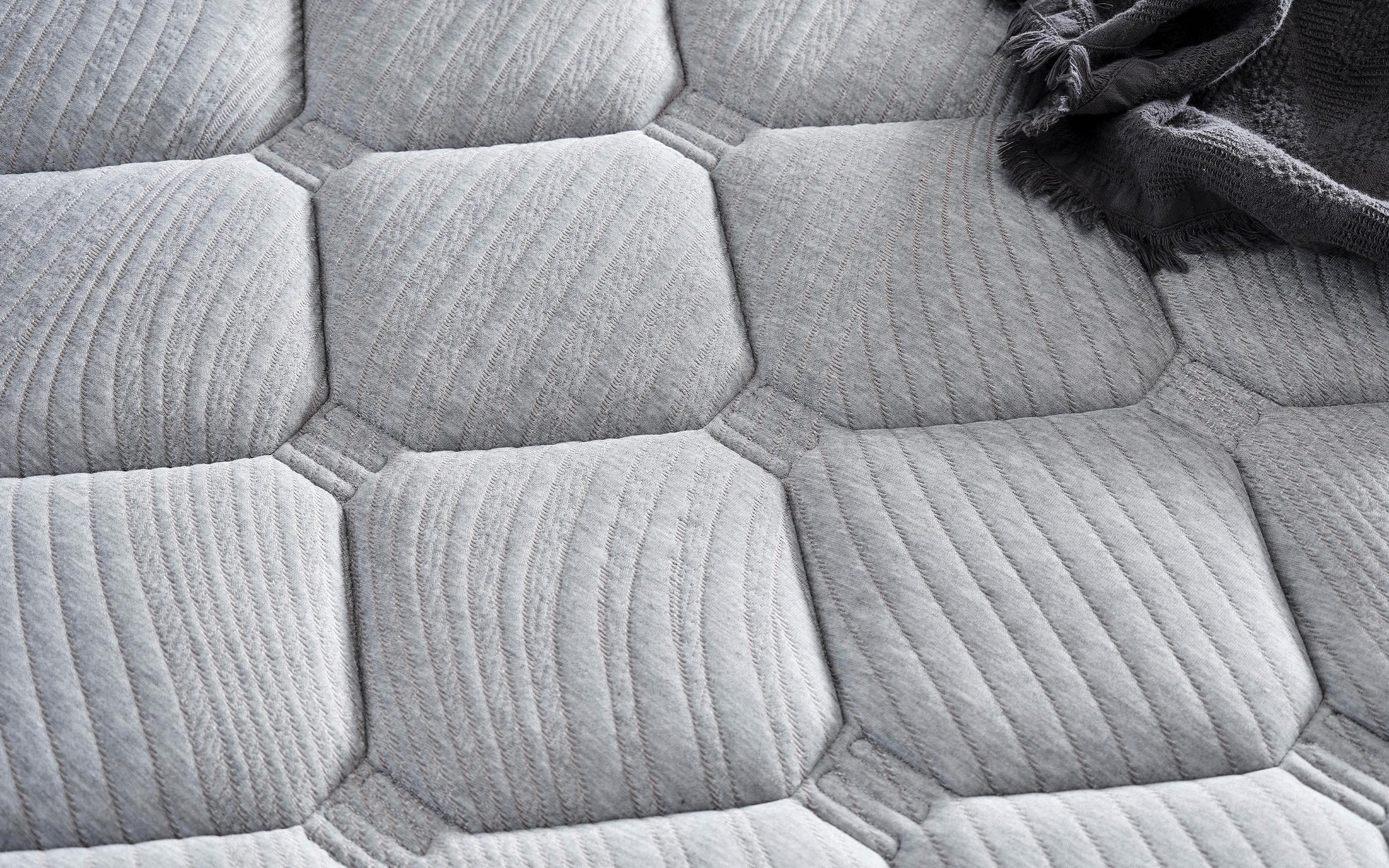 Pat dublu Boxspring 160/200 Velona + saltea, gri  10