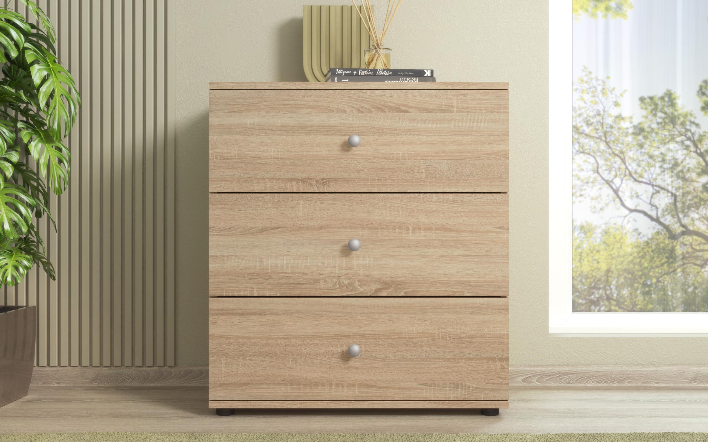 Comoda Discount, stejar sonoma  3