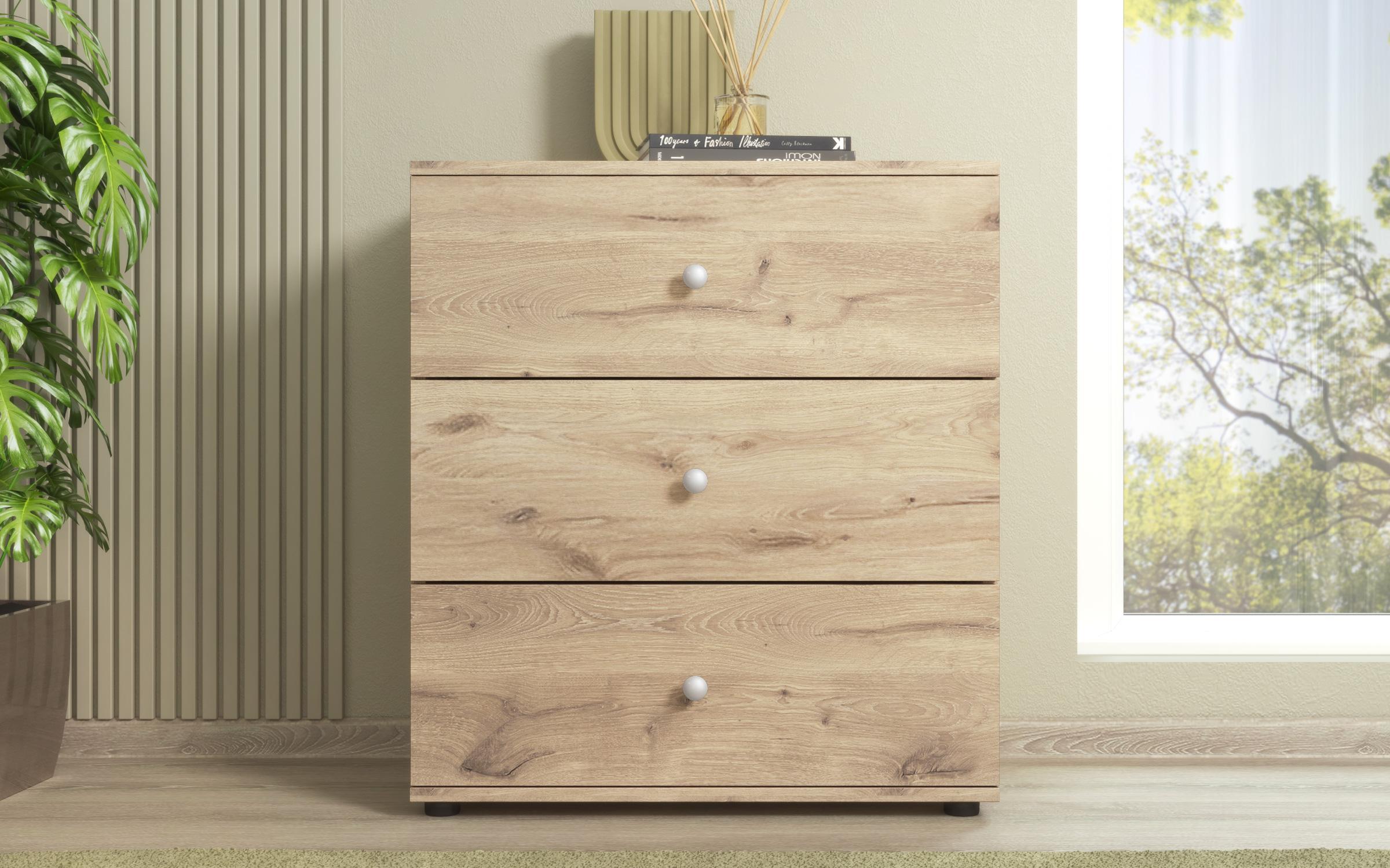 Comoda Discount, stejar scandinav deschis  3