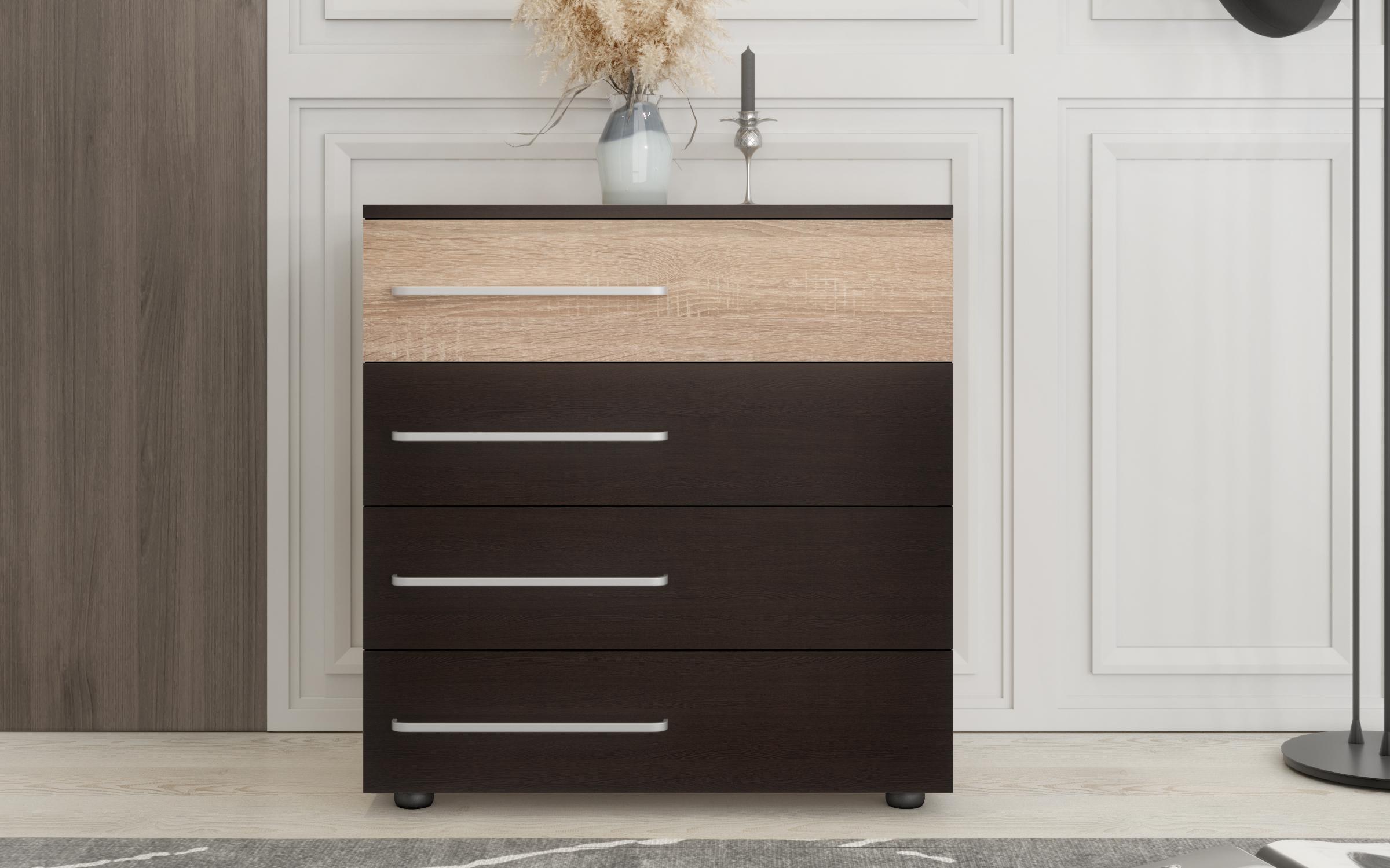 Comoda Ofelia, wenge + stejar sonoma  3