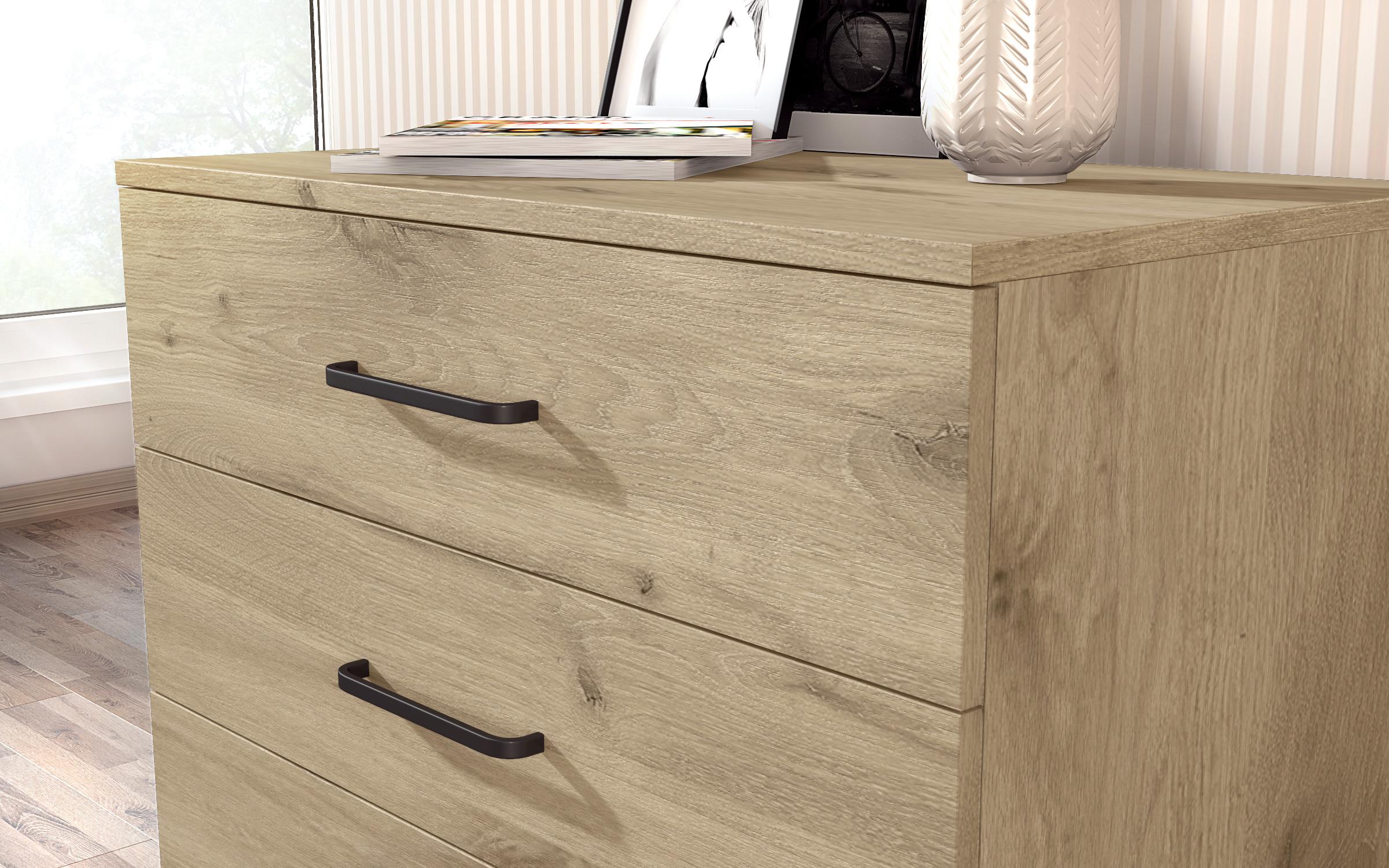 Comoda SR-4, stejar scandinav deschis  3