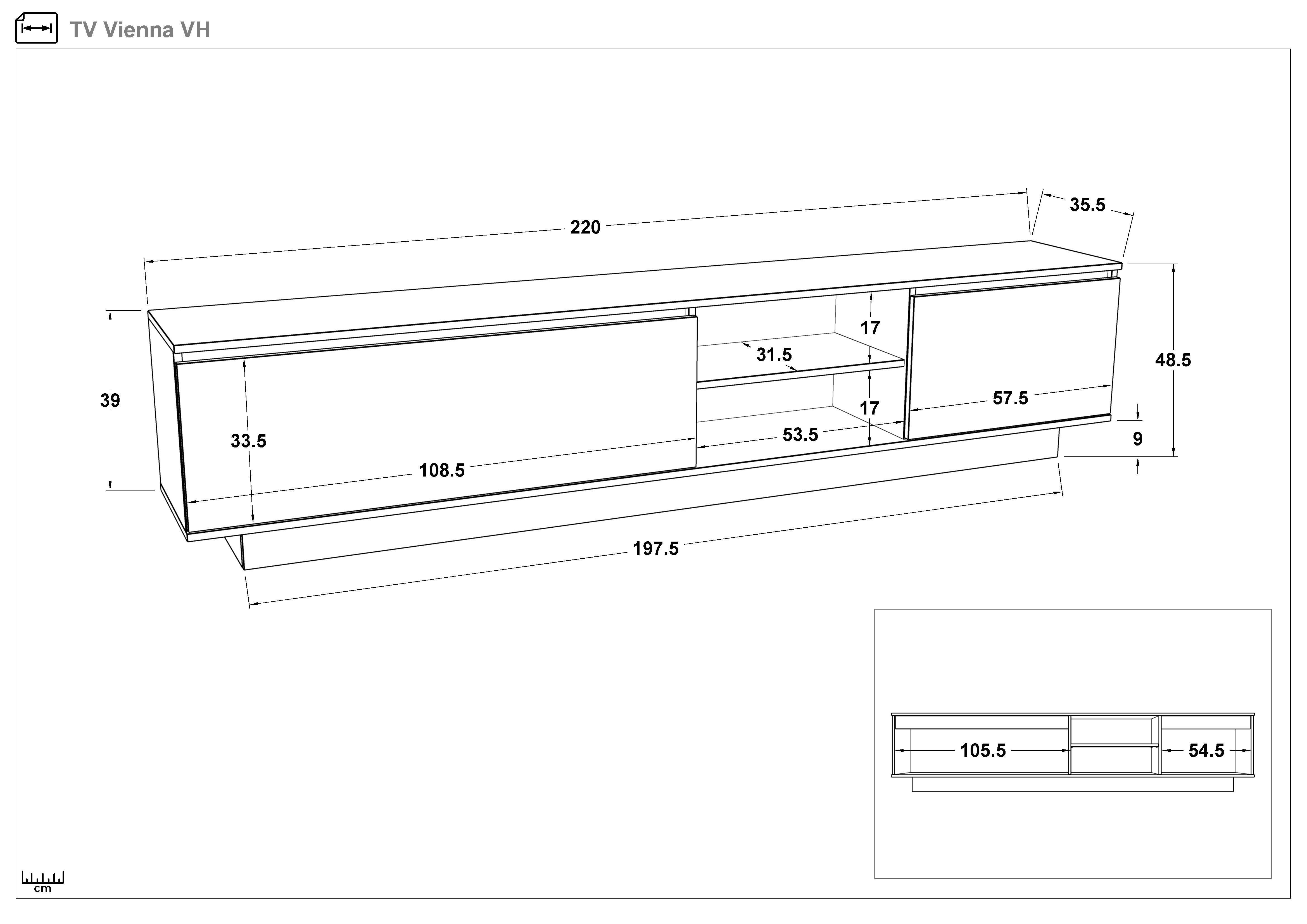 Modul TV Viena | Vellea Home