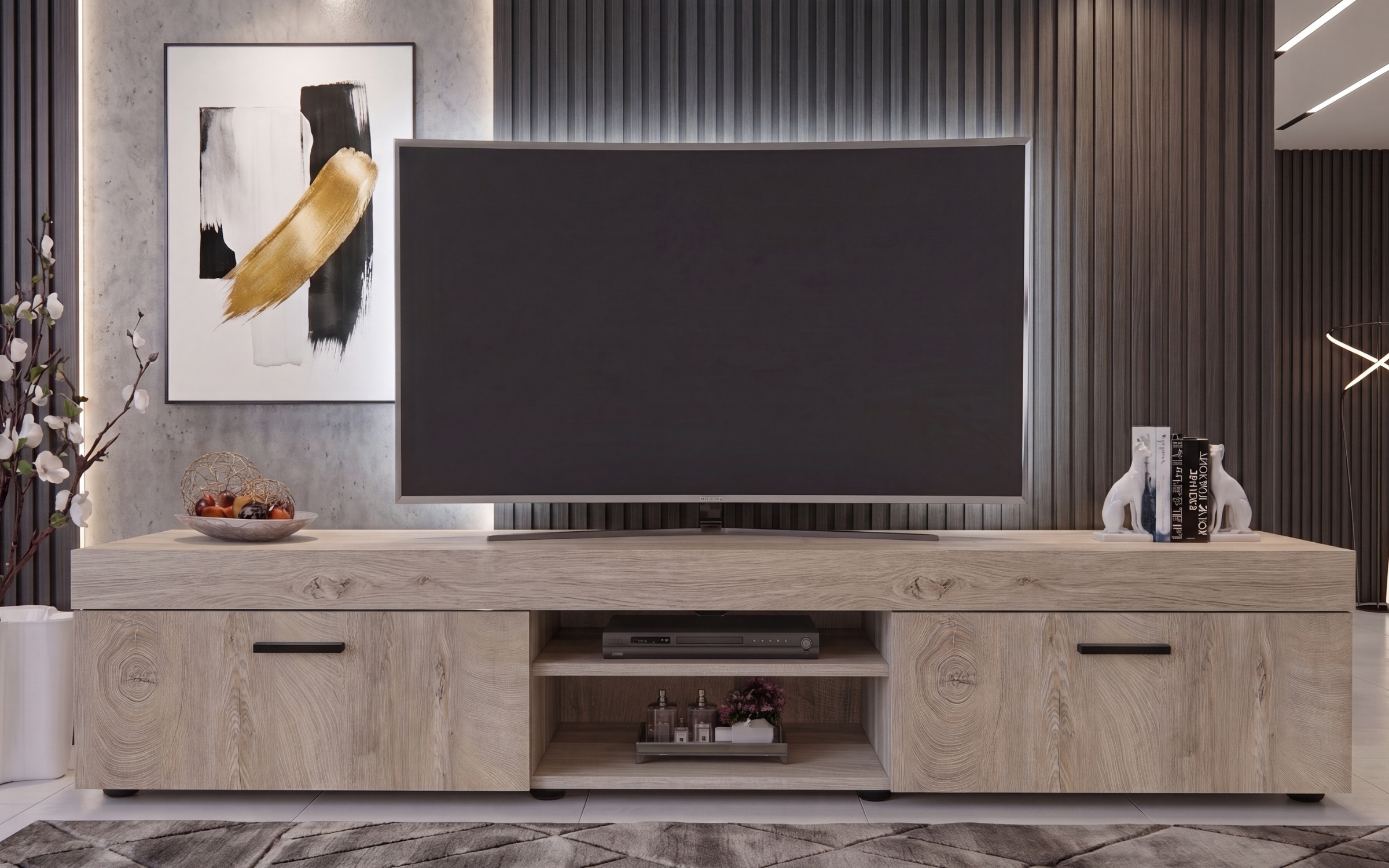 Modul TV Matis, stejar crud  1