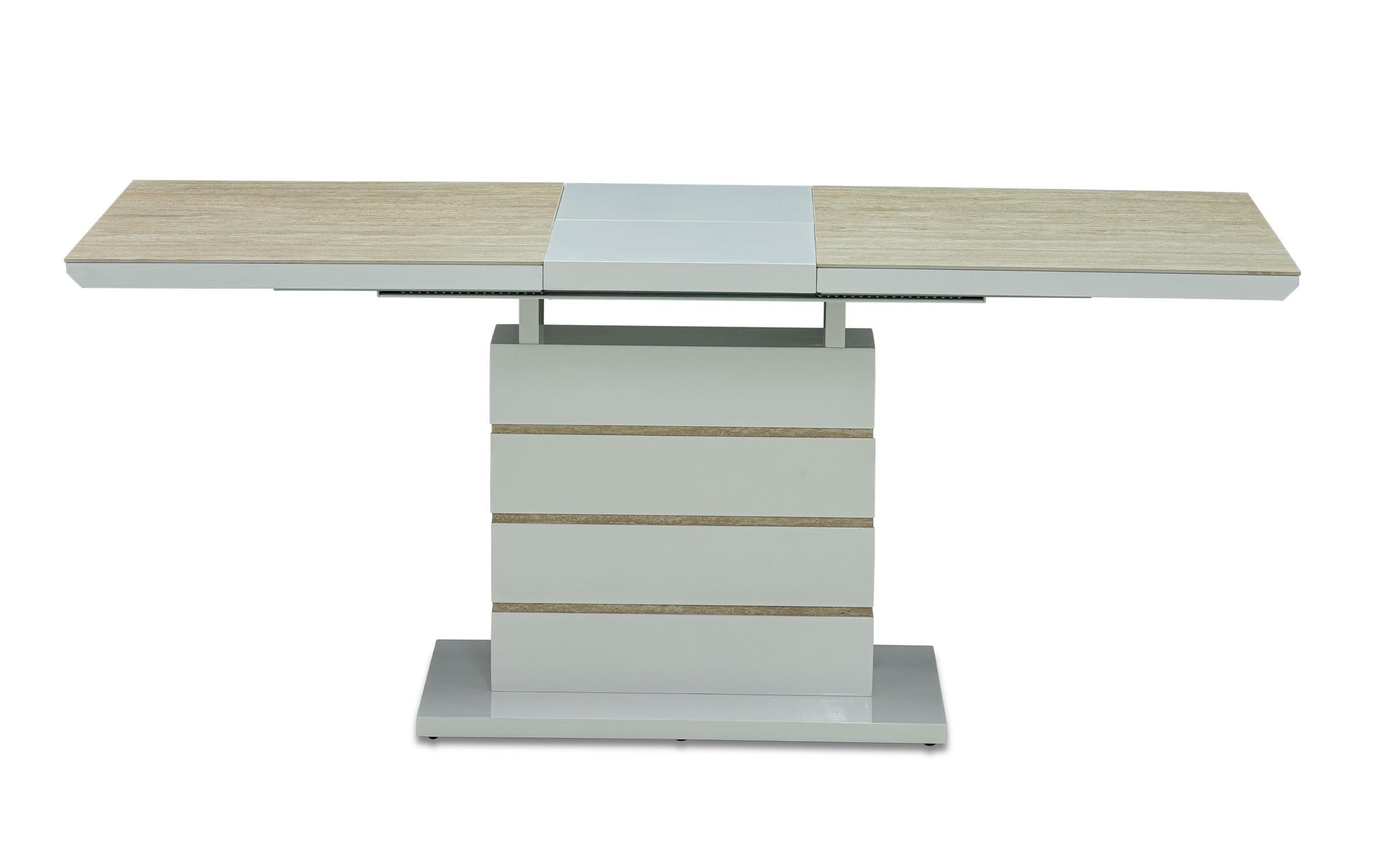 Masa dining extensibila Tirela, marmura neagra  3