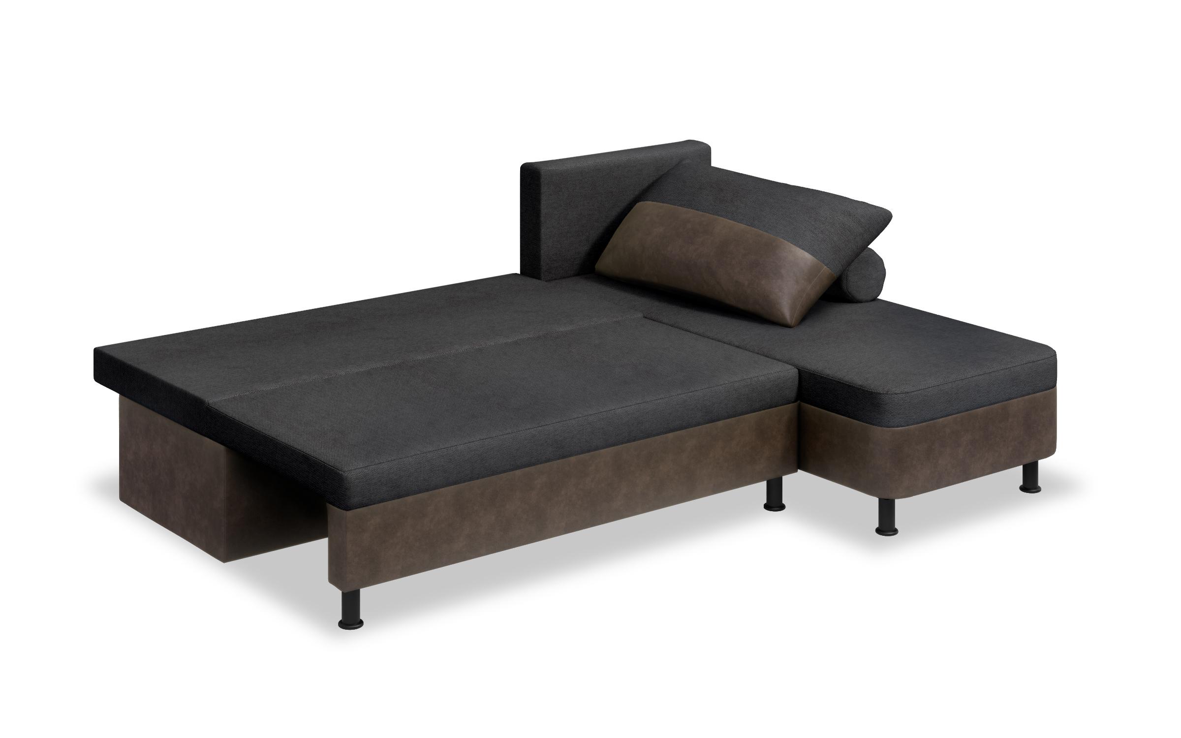 Coltar extensibil Real, gri inchis + maro  6