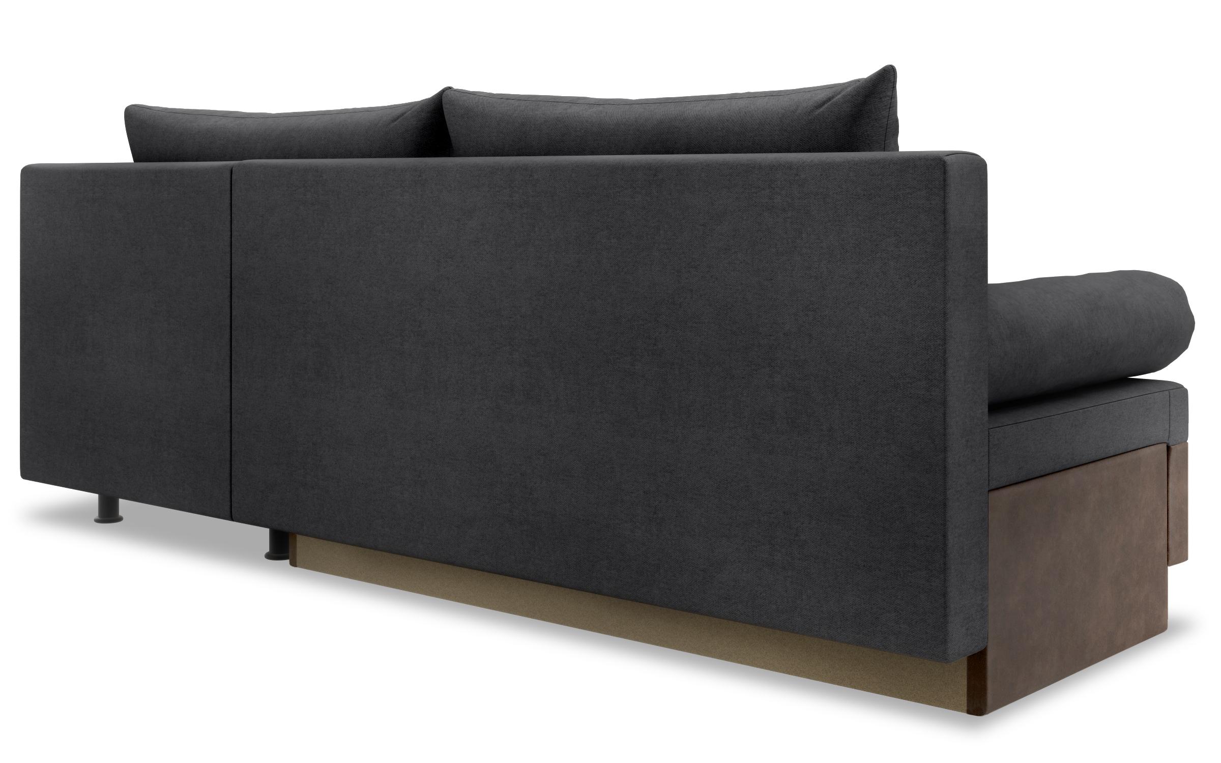 Coltar extensibil Real, gri inchis + maro  5