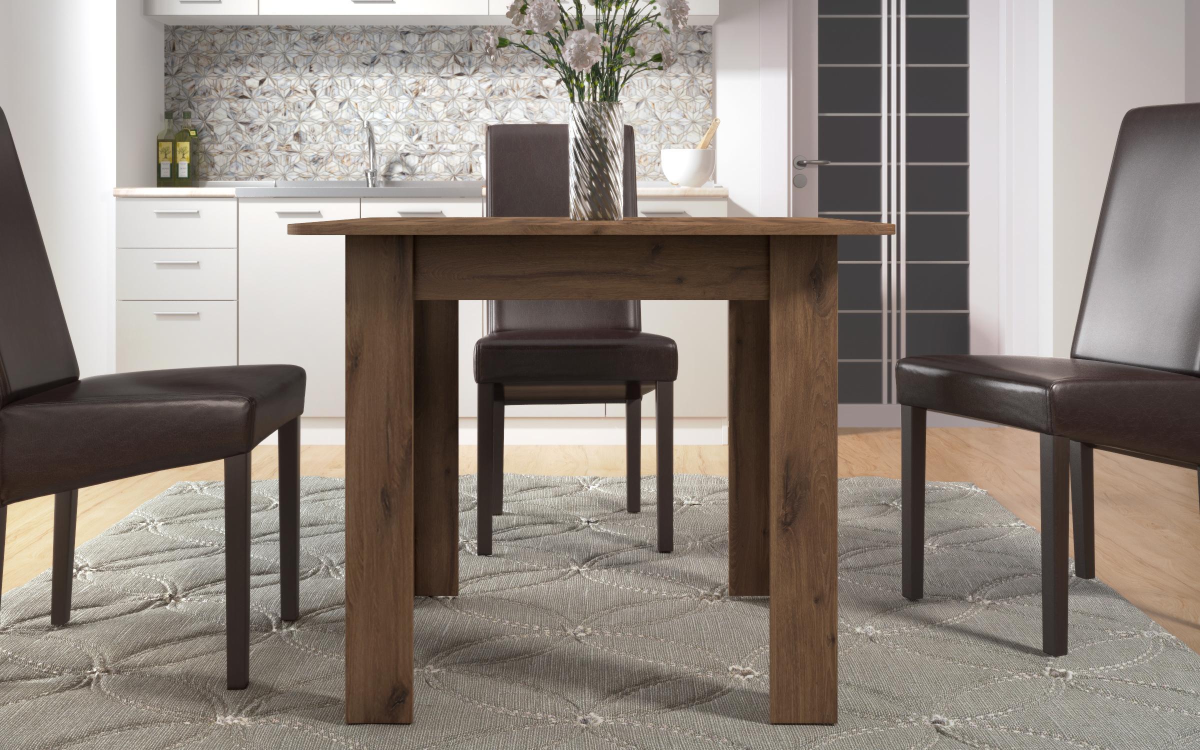 Masa dining Mari, stejar scandinav inchis  3