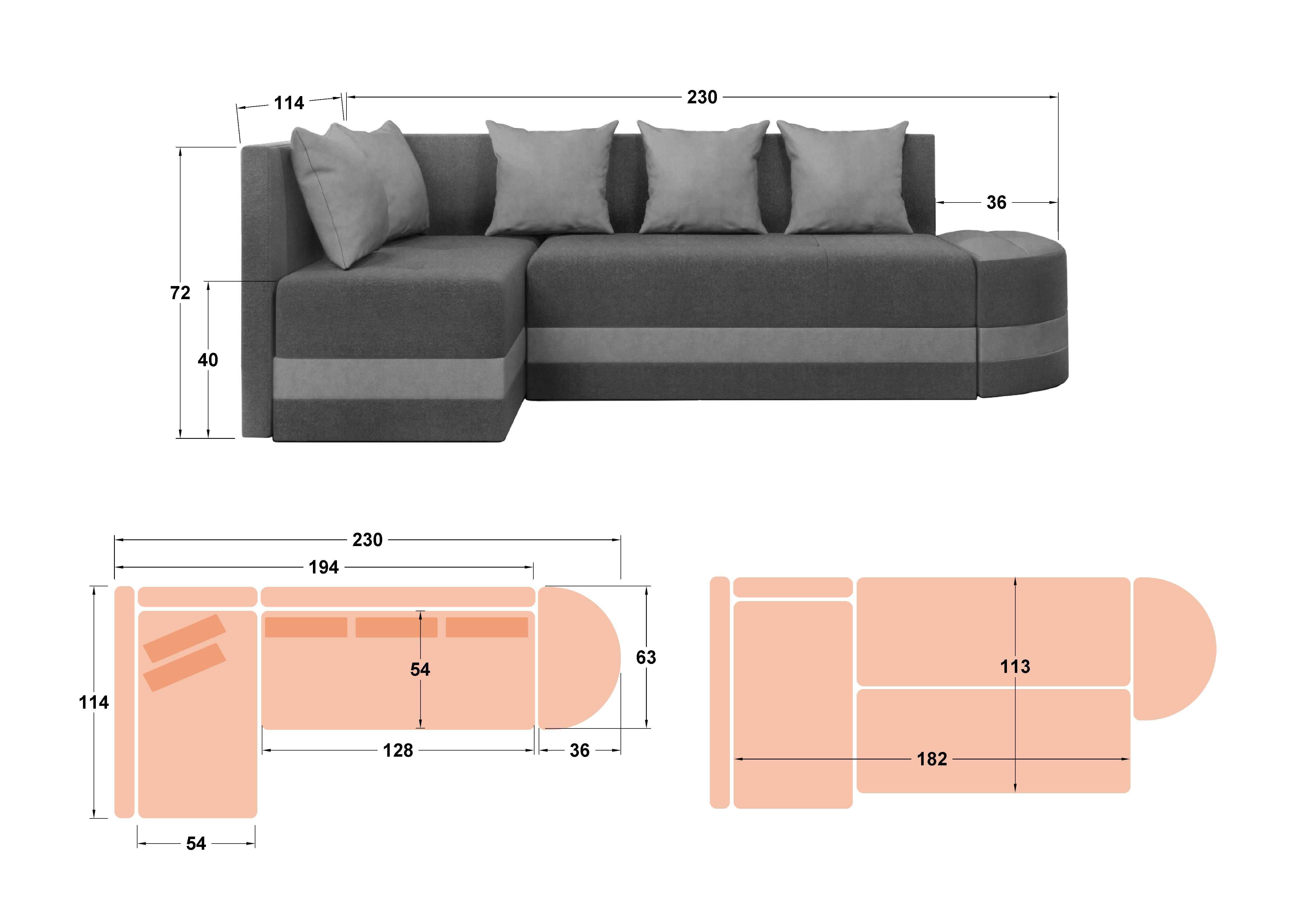 Coltar extensibil Vilian S, maro + bej  2