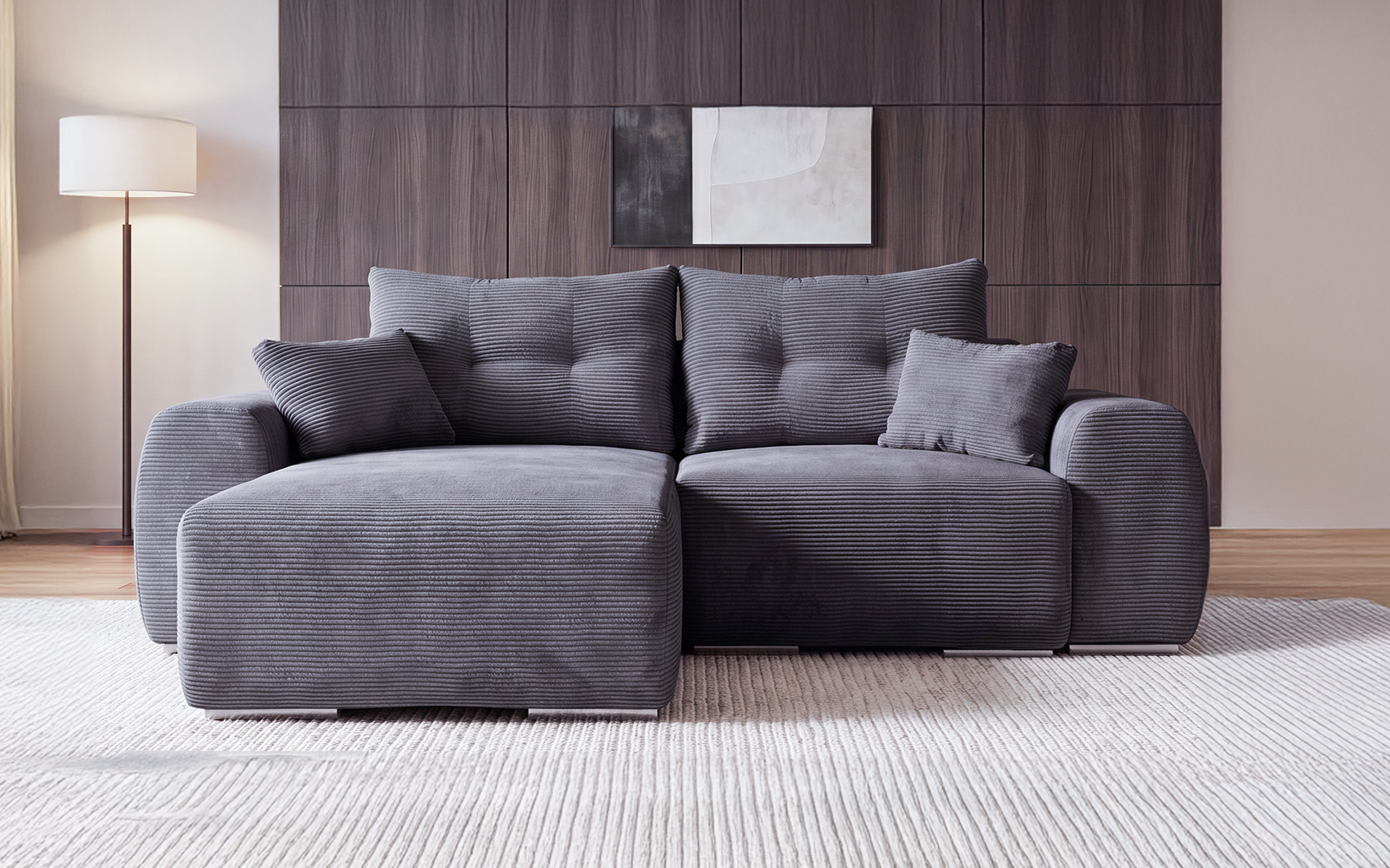 Coltar extensibil Apolo Spring S, gri  1