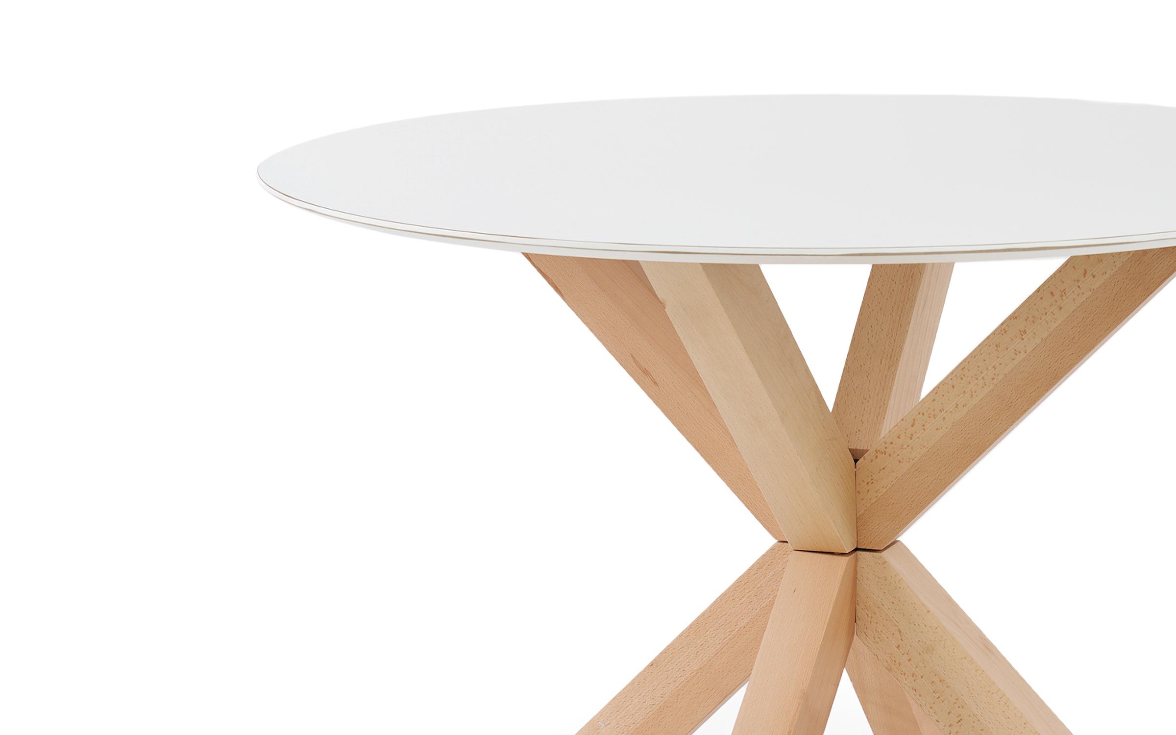 Masa dining Madera, alb + fag  4
