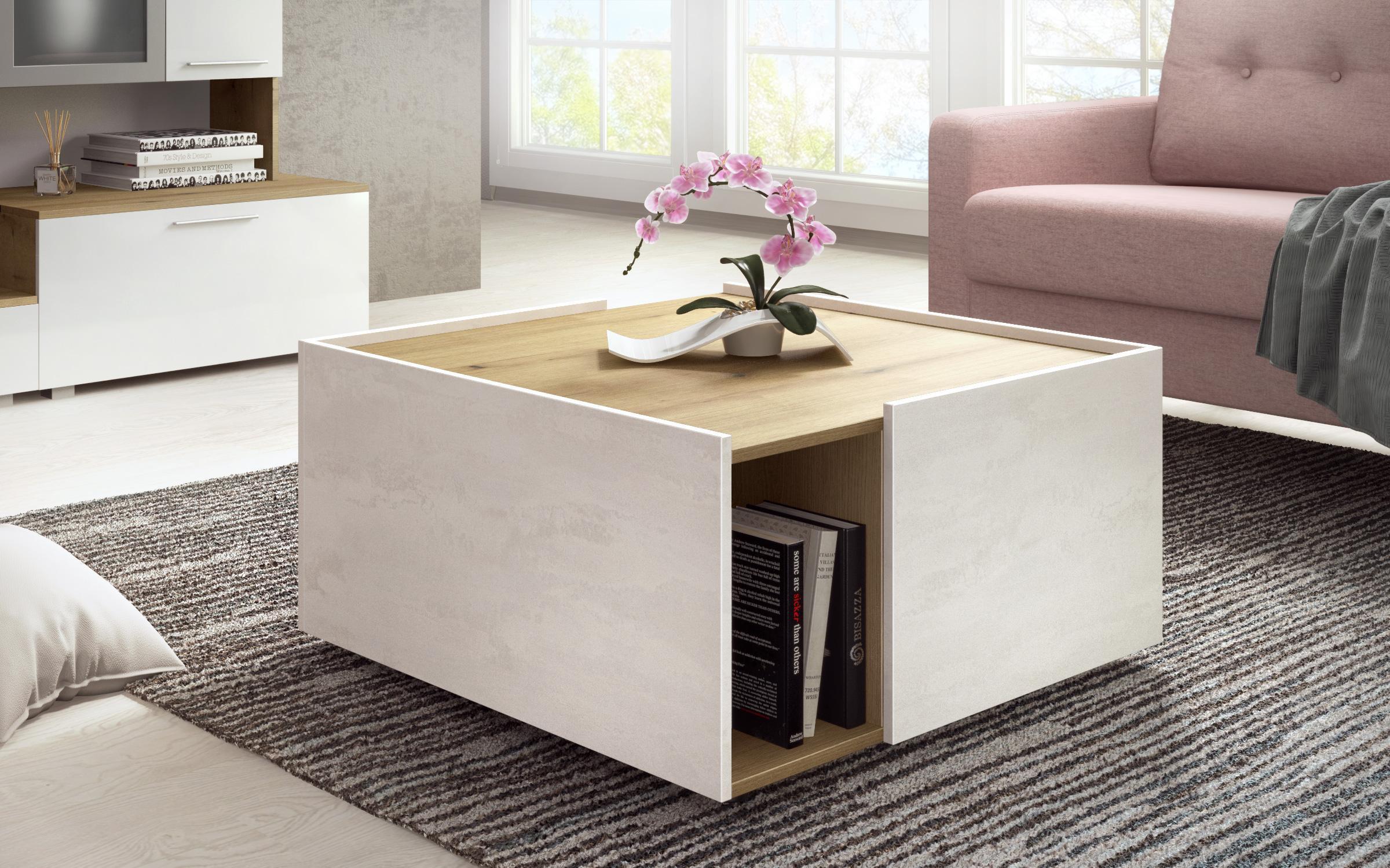 Set living Modus, gri + Silk + stejar evoc  3