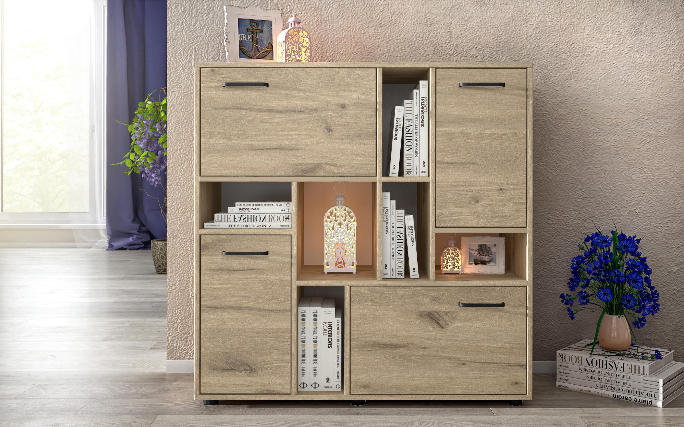 Comoda Leonardo, stejar scandinav deschis  4