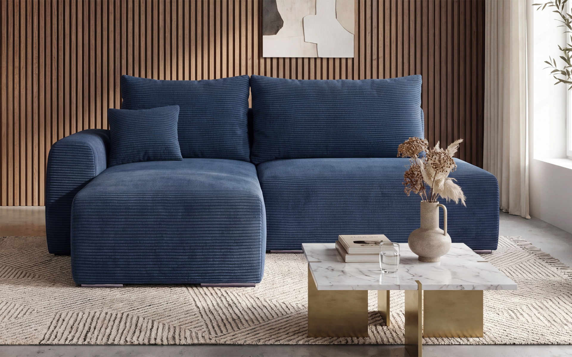 Coltar extensibil Apolo Spring M2, albastru  1