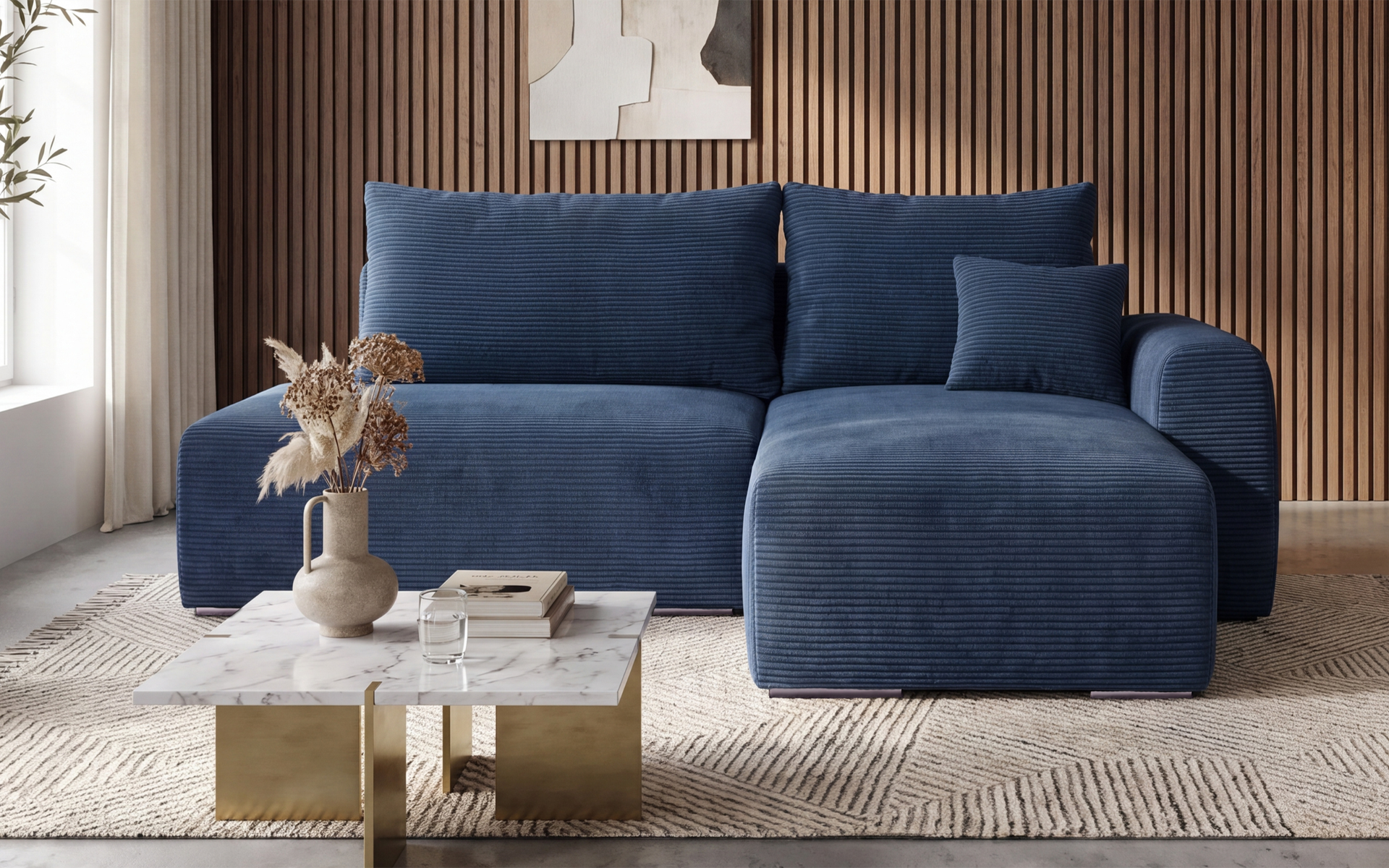 Coltar extensibil Apolo Spring M2, albastru  1