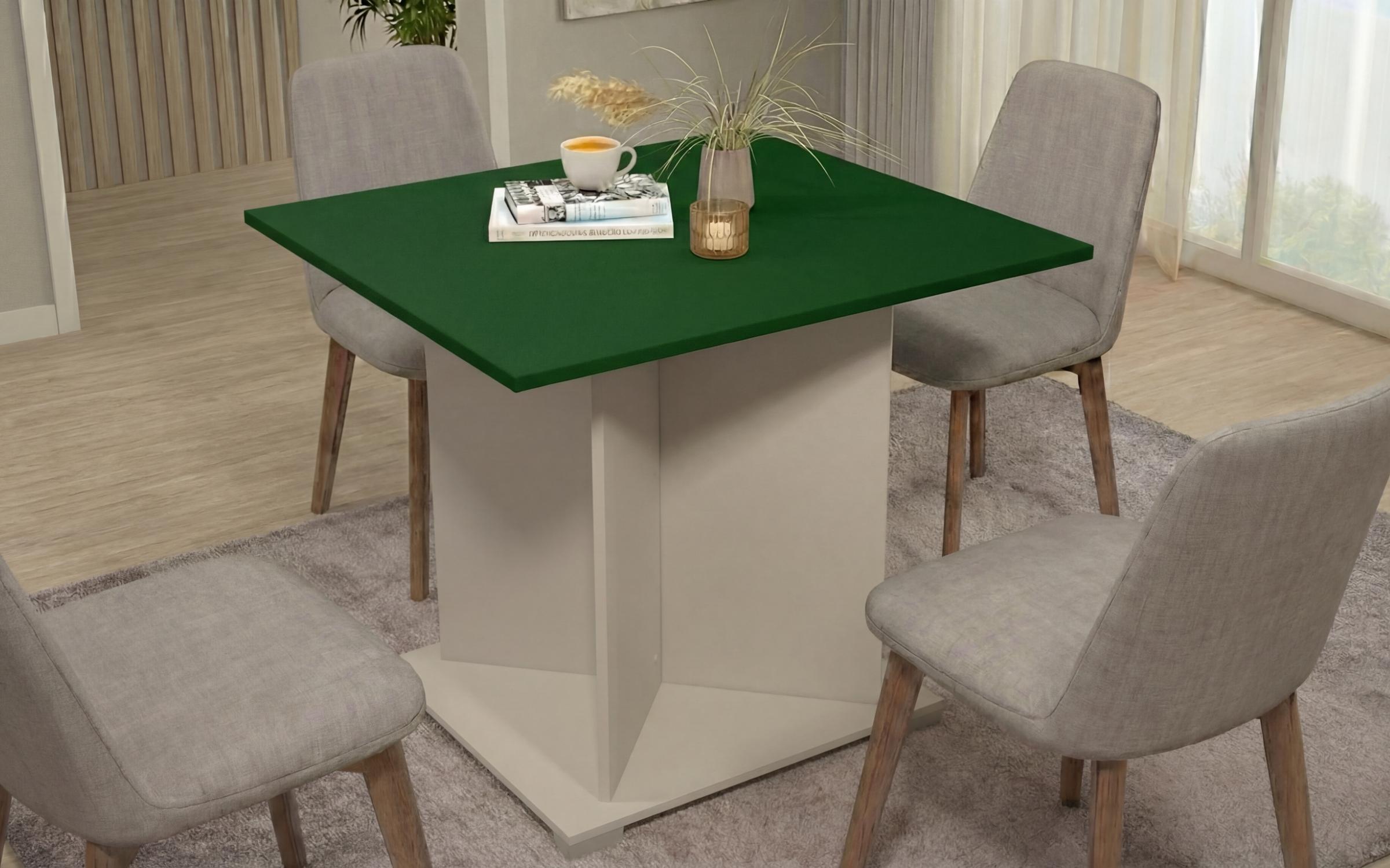 Masa dining Aurea XL + MDF, nisipiu mat + verde  1