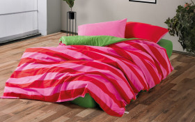 4 piese 200/220 cm; Ranforce 100 % Bumbac Lenjerie de pat Cherie thumb