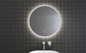 1855-80W Oglinda pentru baie cu iluminare LED thumb