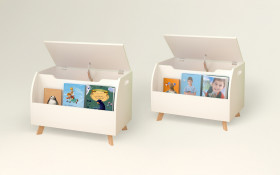 Set 2 buc. dulap-etajera pentru copii Parker thumb