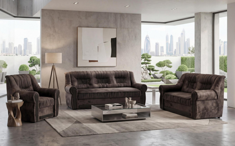 Set living Imperial, maro inchis  1