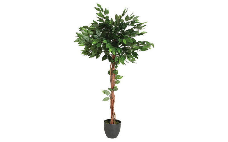 Planta artificiala Ficus 130 cm, verde + negru  1