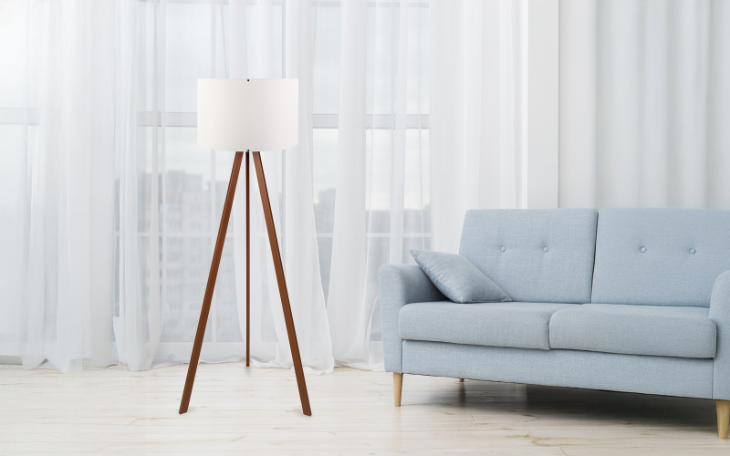 Tip bec: 1xE27/max 40W Lampa de podea, alb  1