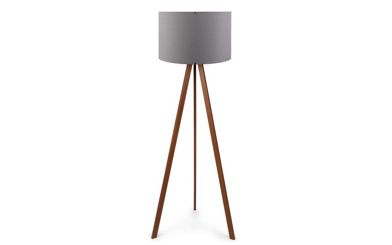 Lampa de podea Triviso, gri + maro  1