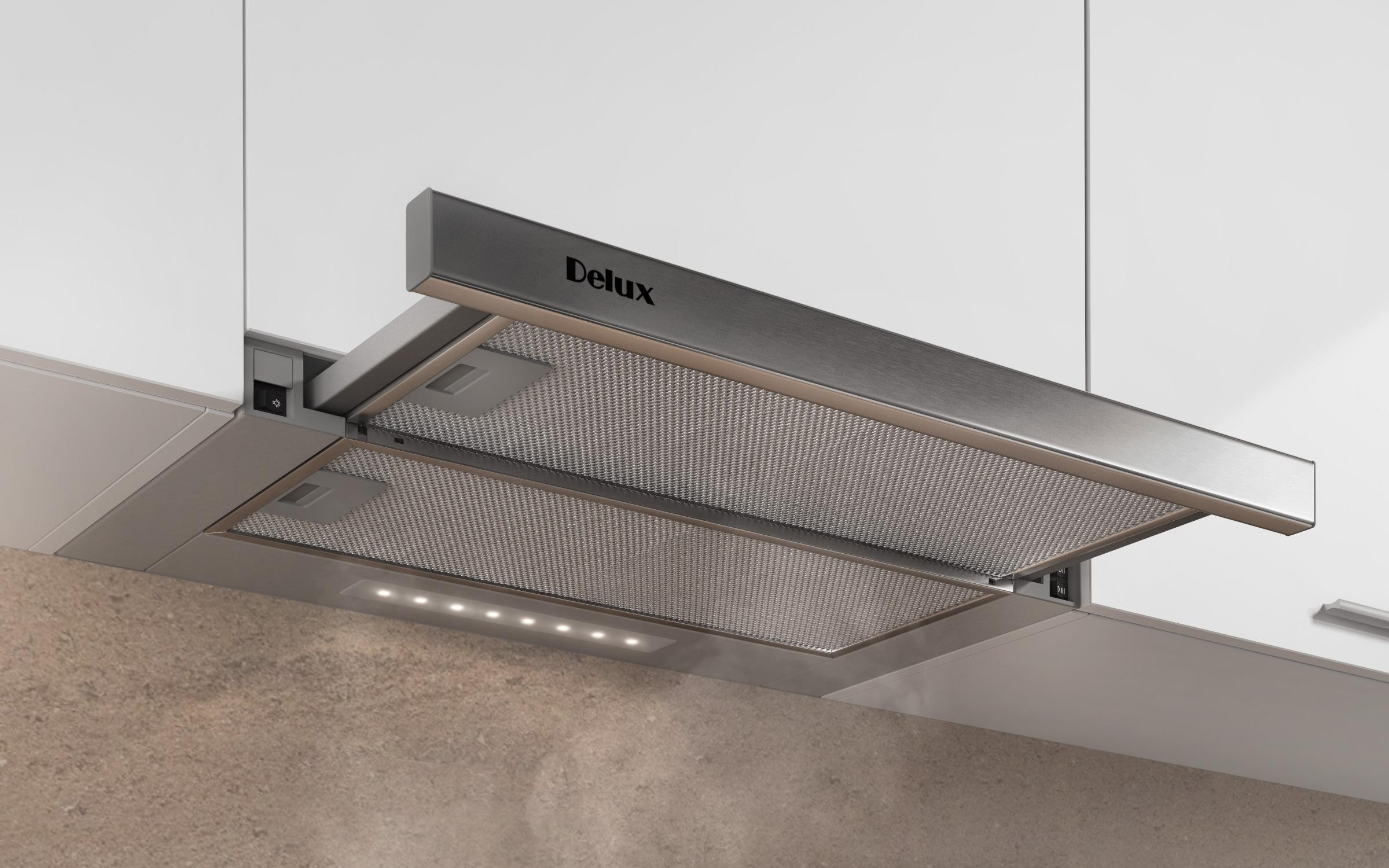 Hota incorporabila Delux, inox  2