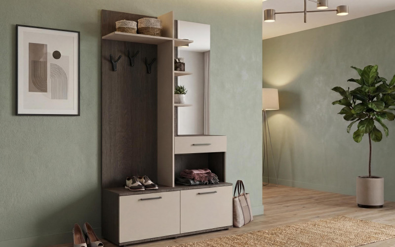 Set Cuier Daily + comoda Space A, stejar antracit + casmir  4