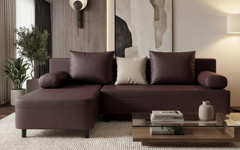 Coltar extensibil Delano, bordo + gri-bej  1