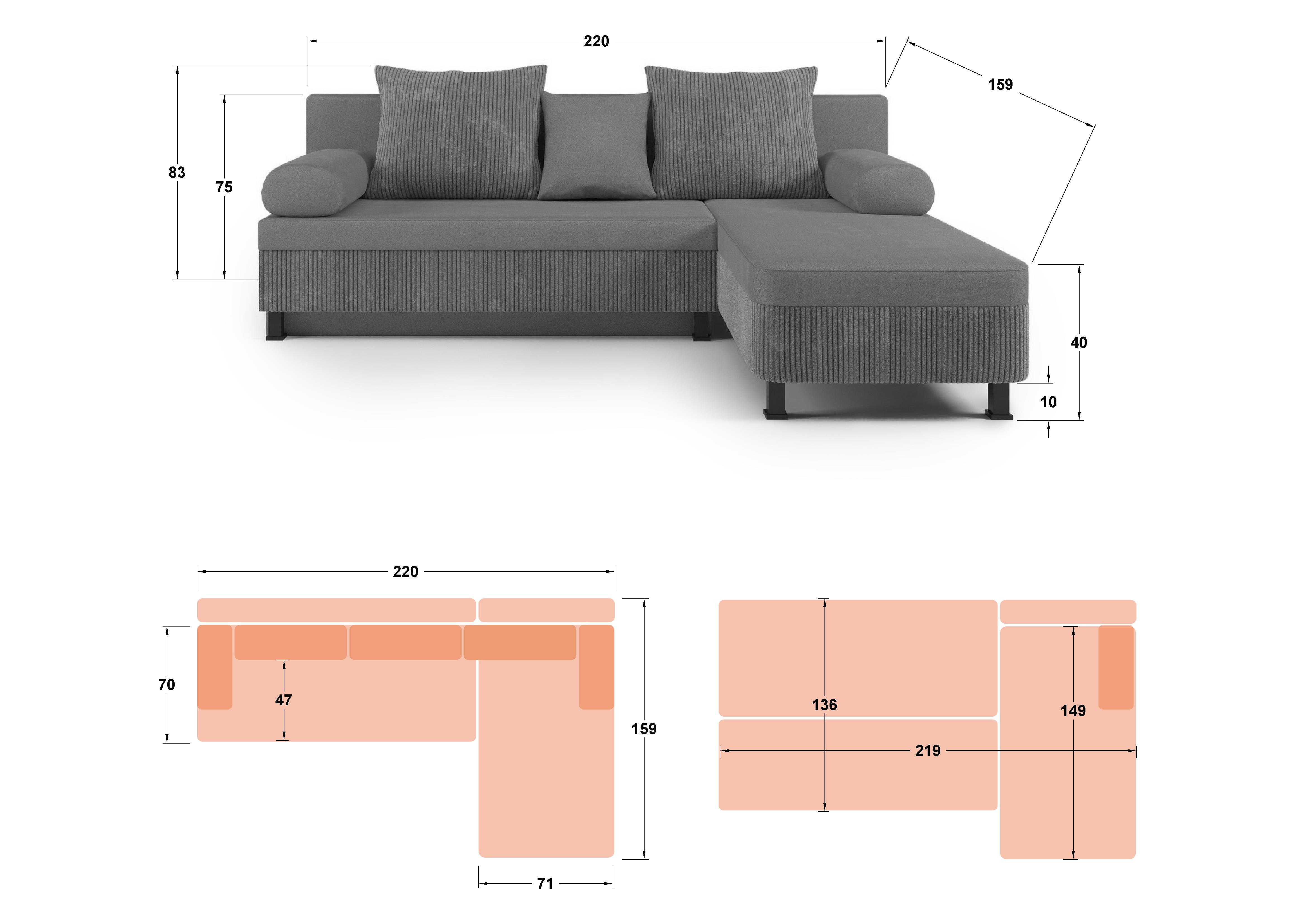 Coltar extensibil Delano, mustar  2