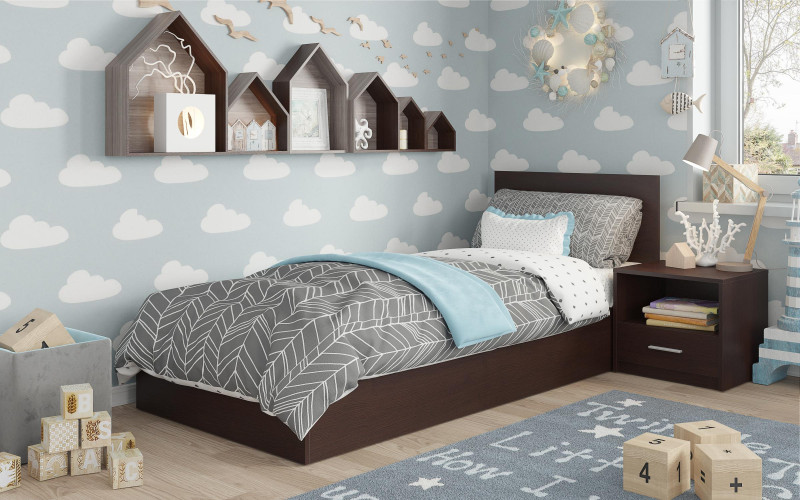 Set dormitor pentru camera copilului Star, wenge  2