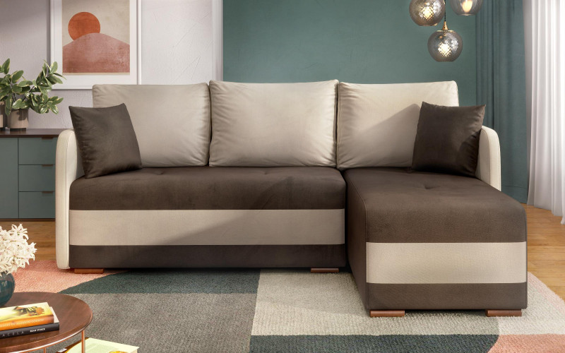 Coltar extensibil Alexa, maro + bej  1