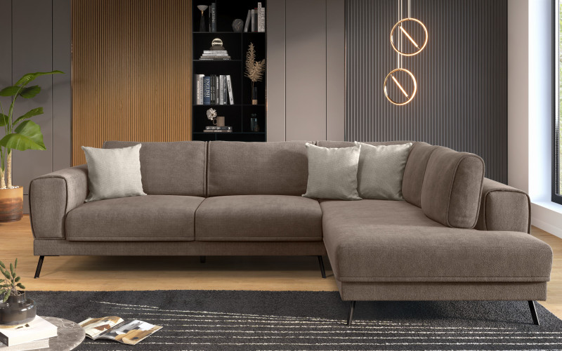 Coltar pentru living Aston, maro + bej  1