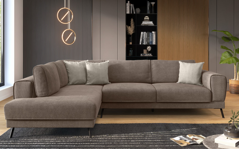 Coltar pentru living Aston, maro + bej  1