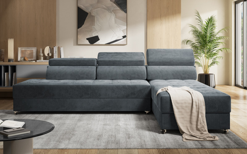 Coltar pentru living Galans Nova, gri  1