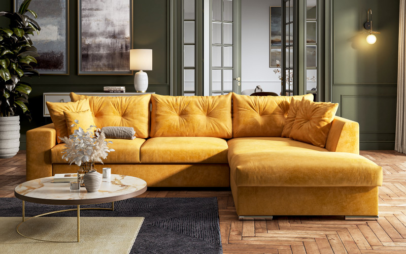 Coltar extensibil Roma, galben  1
