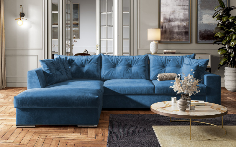 Coltar extensibil Roma, albastru  3