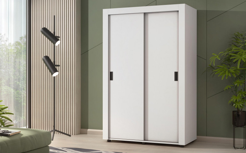 Dulap cu usi glisante Arkon S, alb mat  1